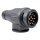 Anhängerstecker | 13-polig | 12V | 16A | Doppeltülle