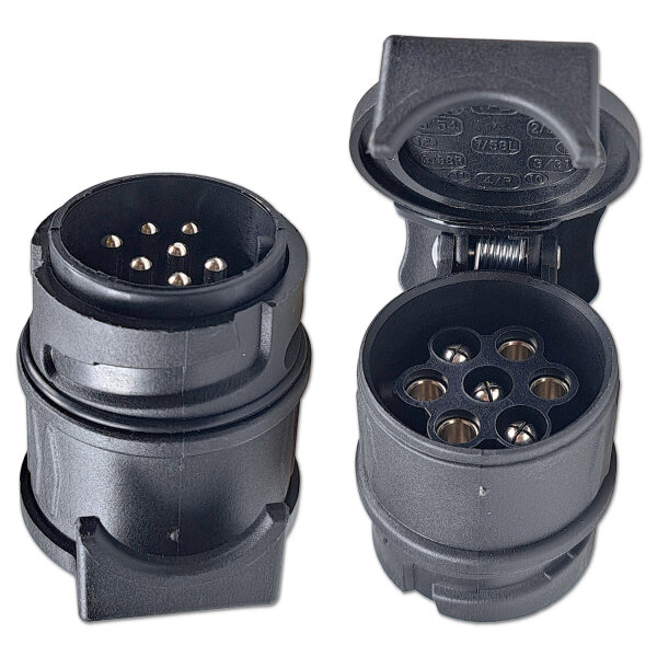 Anhängeradapter | 13- auf 7-polig | 12V | kurze Ausführung