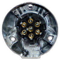 Anhängersteckdose | 7-polig | 12V | 16A | Aluminium