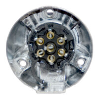 Anhängersteckdose | 7-polig | 12V | 16A | Aluminium