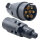 Anhängerstecker | 7-polig | 12V | 16A | Kunststoff