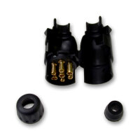 Anhängerstecker | 7-polig | 12V | 16A | Flachstecker