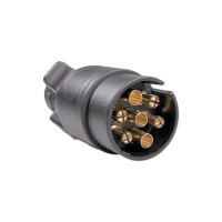 Anhängerstecker | 7-polig | 12V | 16A | Flachstecker