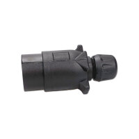 Anhängerstecker | 7-polig | 12V | 16A | Flachstecker