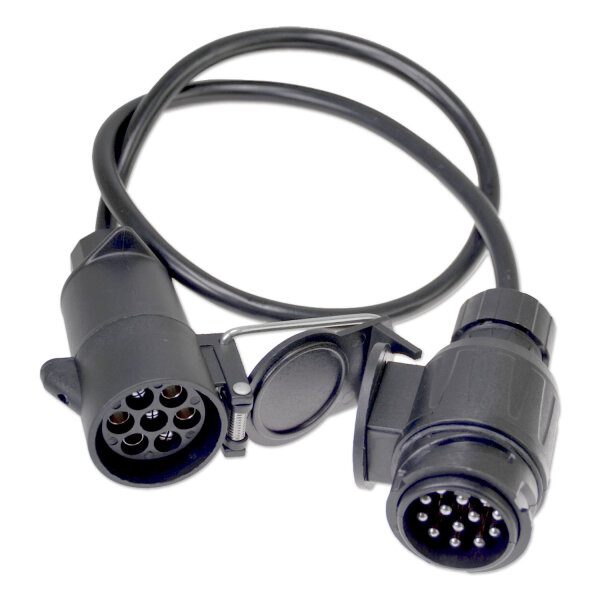 Anhängeradapter Kabel | 13- auf 7-polig | 12V | 0,75 Meter