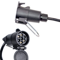 Anhängeradapter Kabel | 13- auf 7-polig | 12V | 0,75 Meter