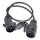 Anhängeradapter Kabel | 13- auf 7-polig | 12V | 0,75 Meter