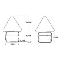 Rückleuchtenset | 4 Funktionen | 12V | 7,5m Kabel | Magnethalter