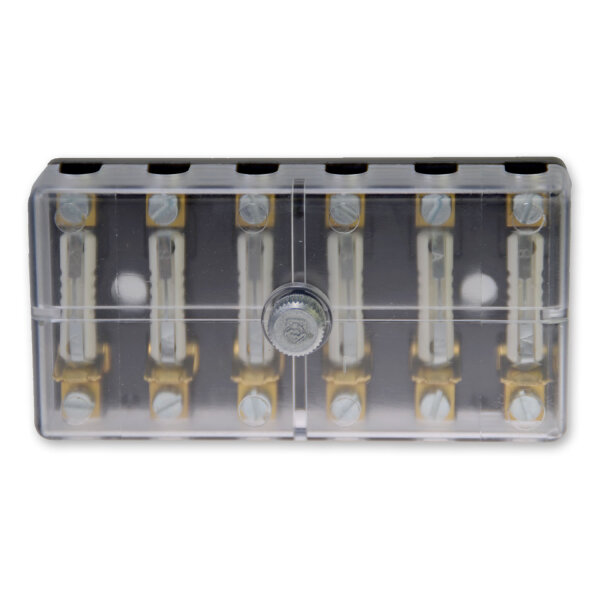 Sicherungsbox | Torpedo Sicherung | 6-fach | inkl. Sicherungen | 6mm²