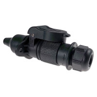 Anhängersteckersatz | 3-polig | 6-24V | Stecker (W) & Steckdose (M)
