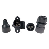 Anhängersteckersatz | 3-polig | 6-24V | Stecker (W) & Steckdose (M)