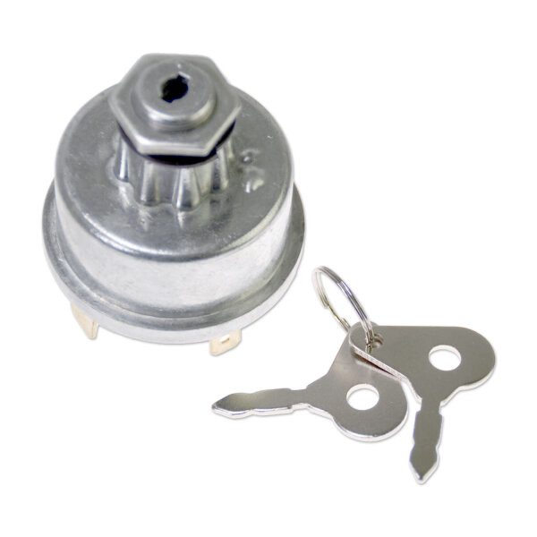 Schlüsselschalter | 4 Positionen | Glühstart | 12-24V | 15A | Ø22,2mm