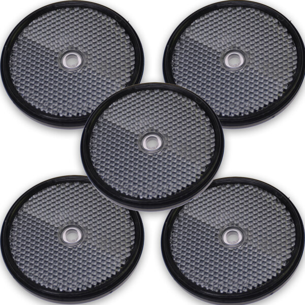 5x AJ.BA Reflektor zum Schrauben Rund 60mm Weiß