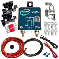 Zweitbatterieset | RL180-12 PRO | Trennrelais 12V 120A | 6m 10mm² Kabel