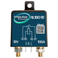 Zweitbatterieset | RL180-12 PRO | Trennrelais 12V 120A | 6m 10mm² Kabel