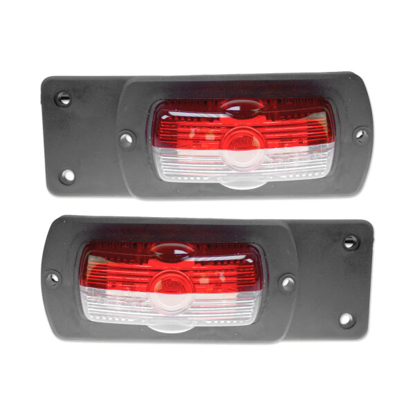 Umrissleuchte rot-weiß | 12V/24V | Positionsleuchte | 2er Set
