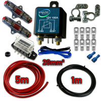 Zweitbatterieset RL180-12 | Trennrelais 12V | 6m...