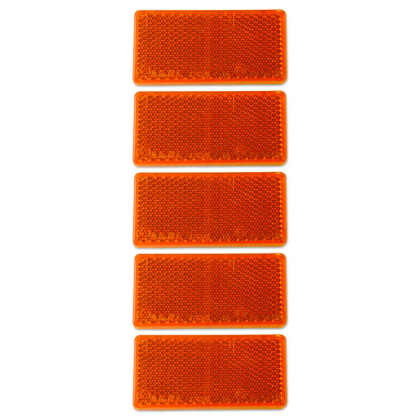 Reflektor | AJ.BA | 94x44mm | selbstklebend | Orange | 5 Stück