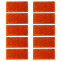 Reflektor | AJ.BA | 94x44mm | selbstklebend | Orange | 10 Stück