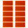 Reflektor | AJ.BA | 94x44mm | selbstklebend | Orange | 10 Stück