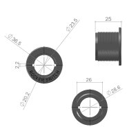 Wippschalter 12V rot Einbau Ø29mm Wohnmobil KFZ | Impulse Innovation