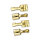Relaissockel Satz | 4-polig | Japan Relais | inkl. Flachsteckhülsen 6,3mm