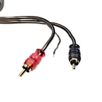 Cinchkabel 5m mit Remote | Stereo RCA Kabel gerade Stecker | Schwarz