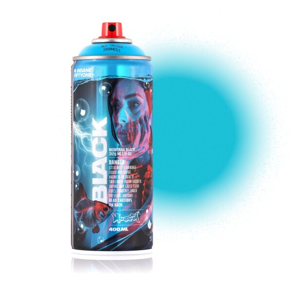 Spraydose True Cyan Limited Artist Edition 400ml Montana BLACK