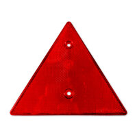 Dreieckrückstrahler | Reflektor | 155x135mm | gebohrt | Rot
