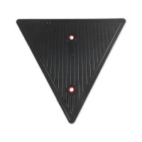 Dreieckrückstrahler | Reflektor | 155x135mm | gebohrt | Rot