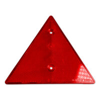 Dreieckrückstrahler | Reflektor | 155x135 mm | gebohrt | Rot | 4 Stück