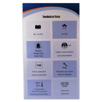 Rundumleuchte | LED | 12-24V | 36W | Orange | 3 Modi