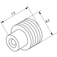 Kabeldurchführung | MTA | für UniVAL Sicherungshalter | Silkon | Ø2-3mm