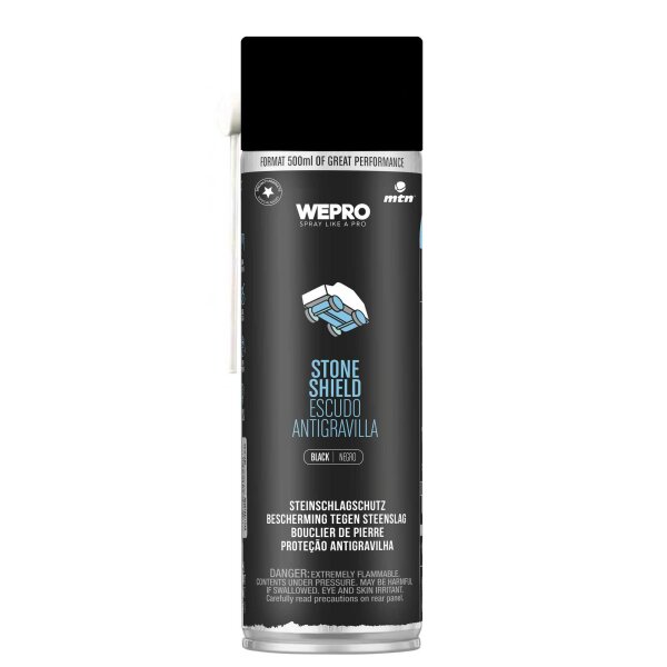 Sprühlack | MTN PRO | Stone Shield | Steinschlagschutz | Schwarz | 500ml