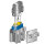 Sicherhungshalter | MTA UniVAL | 32V | 40A | IP33 | 0,5-1,5mm² | Cliphalter