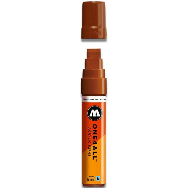 Molotow ONE4ALL 627HS Marker, 15mm - Haselnussbraun