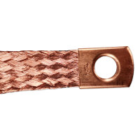 Masseband | 450mm | 15mm² | M10-M10 | Batteriemasse | Erdungsband