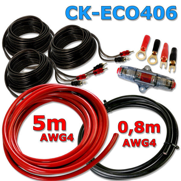 Impulse ECO Verstärker Komplettkit 4AWG - 6 Kanal