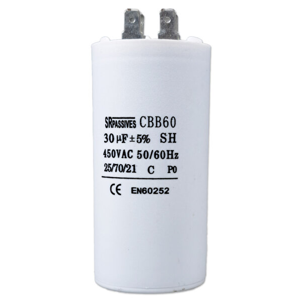 Kondensator CBB60A-30/450 | Polypropylen | für Motorbetrieb | 450V | 30µF