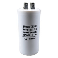 Kondensator CBB60A-30/450 | Polypropylen | für Motorbetrieb | 450V | 30µF