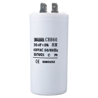 Motorkondensator 30µF 450V Betriebskondensator...