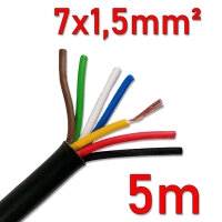 Kabel | 7-adrig | FLRY-Y | 7x1,5mm² | 5 Meter