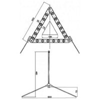 Warndreieck | kompakt | ECE R27 | Auto, LKW, Wohnmobil | 1 Stück