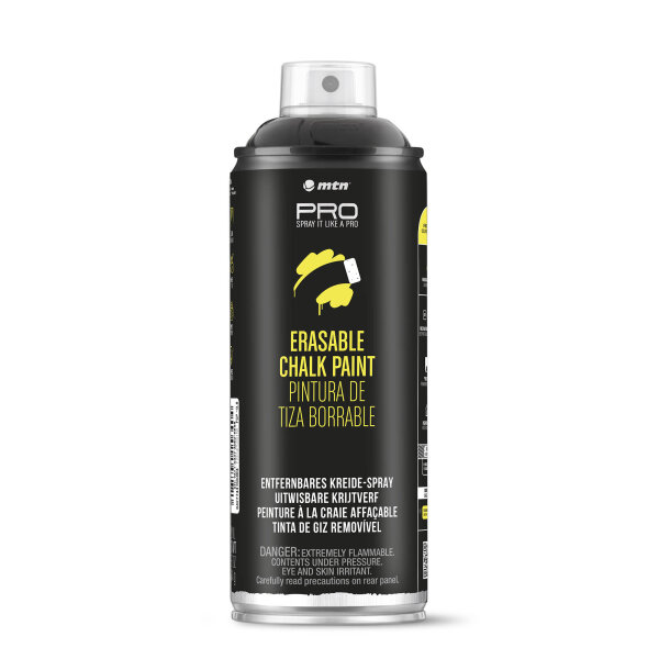 Sprühkreide | MTN PRO | Wasserlöslich | Schwarz | 400ml