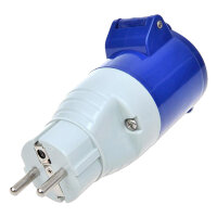 Adapterkupplung | Schuko zu CEE | 230V | 16A