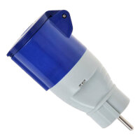 Adapterkupplung | Schuko zu CEE | Landstrom Adapter | 230V | 16A