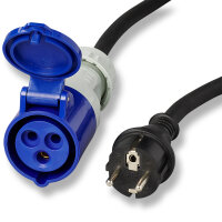 Adapterkabel | Schuko zu CEE | Landstrom Camping | 230V | 1,5 Meter