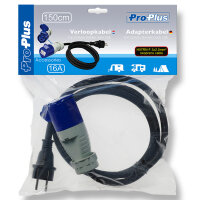 Adapterkabel | Schuko zu CEE | Landstrom Camping | 230V | 1,5 Meter