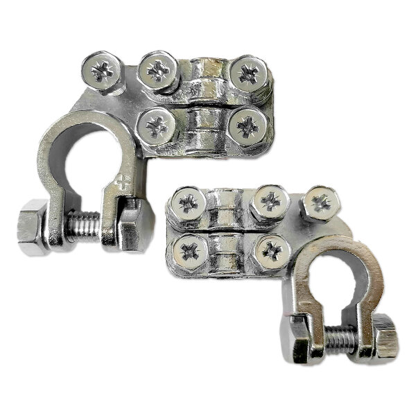 Batteriepolklemme | XL | Doppelklemme + M5-Anschluss | 35-95mm² | 90° | Paar