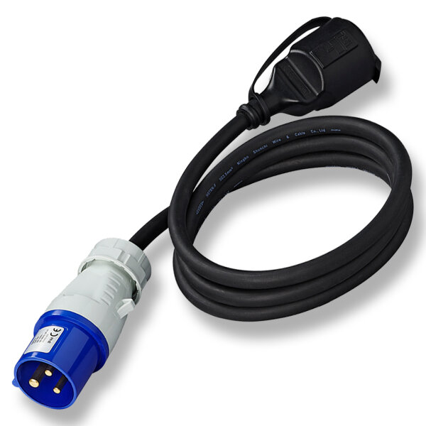 Adapterkabel | CEE zu Schuko | Landstrom Adapter | 230V | 1,5 Meter